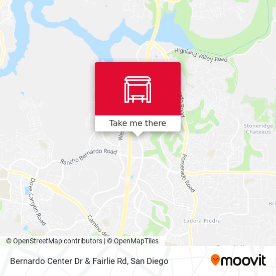 Bernardo Center Dr & Fairlie Rd map