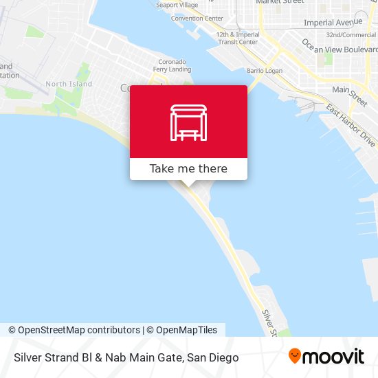 Mapa de Silver Strand Bl & Nab Main Gate