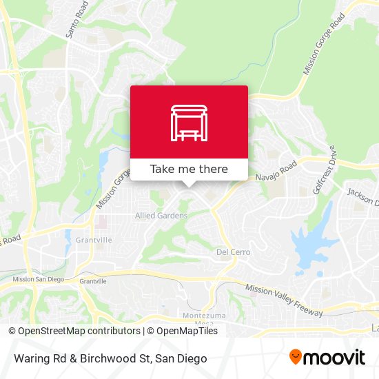 Waring Rd & Birchwood St map