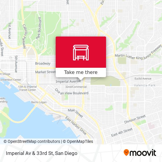 Imperial Av & 33rd St map