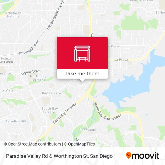 Paradise Valley Rd & Worthington St map