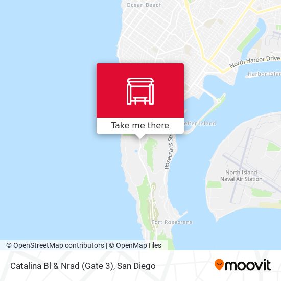 Catalina Bl & Nrad (Gate 3) map
