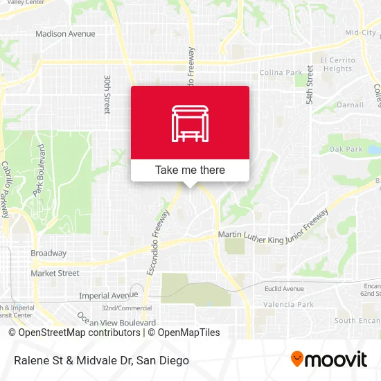 Ralene St & Midvale Dr map