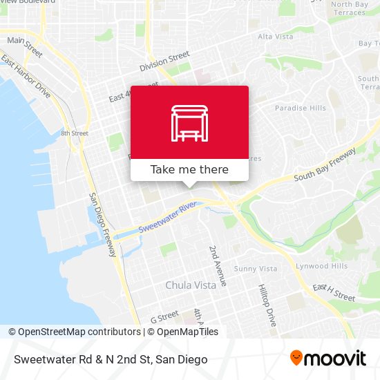 Sweetwater Rd & N 2nd St map