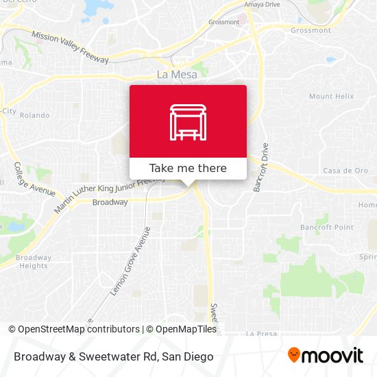 Broadway & Sweetwater Rd map