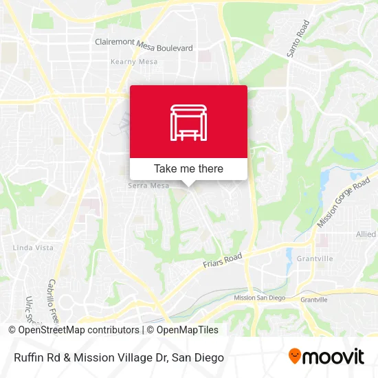 Mapa de Ruffin Rd & Mission Village Dr