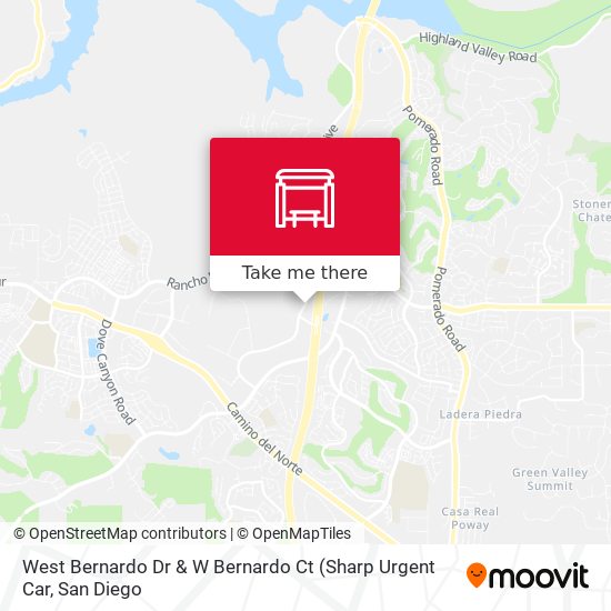 West Bernardo Dr & W Bernardo Ct map