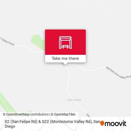 S2 (San Felipe Rd) & S22 (Montezuma Valley Rd) map