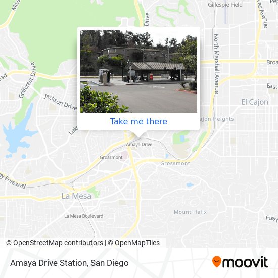 Amaya Drive Station map