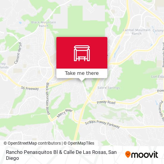Rancho Penasquitos Bl & Calle De Las Rosas map