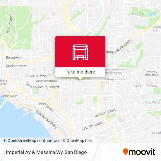 Imperial Av & Messina Wy map