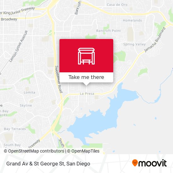 Grand Av & St George St map