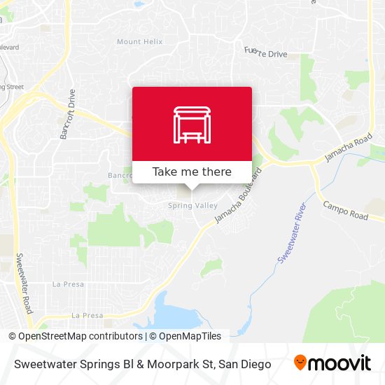 Mapa de Sweetwater Springs Bl & Moorpark St