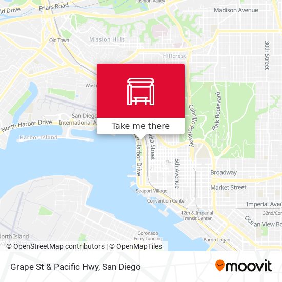 Grape St & Pacific Hwy map