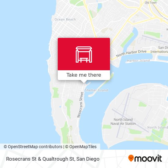 Rosecrans St & Qualtrough St map