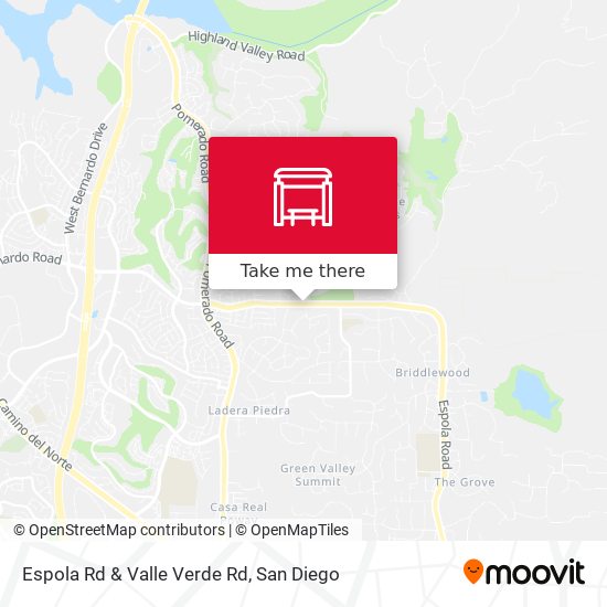 Espola Rd & Valle Verde Rd map