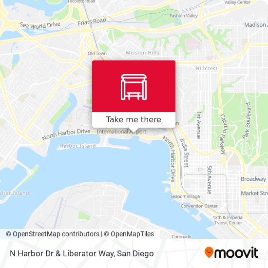 N Harbor Dr & Liberator Way map