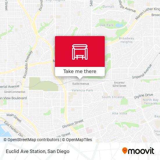 Mapa de Euclid Ave Station