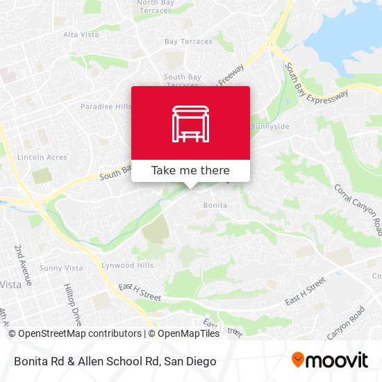 Bonita Rd & Allen School Rd map