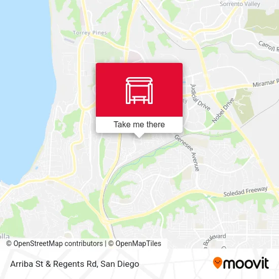 Mapa de Arriba St & Regents Rd