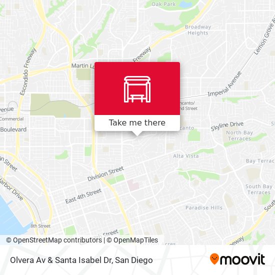 Olvera Av & Santa Isabel Dr map