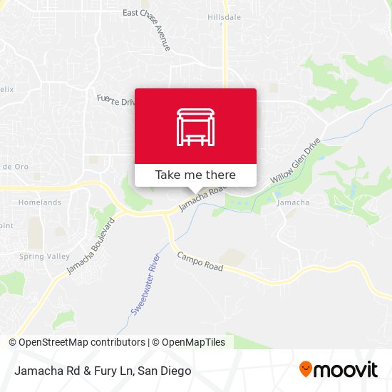 Jamacha Rd & Fury Ln map