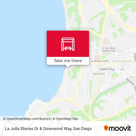Mapa de La Jolla Shores Dr & Downwind Way