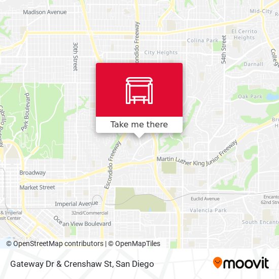 Gateway Dr & Crenshaw St map