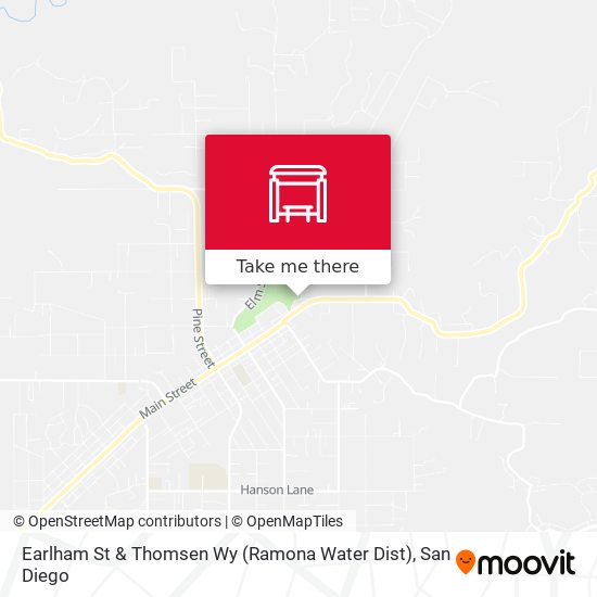 Earlham St & Thomsen Wy (Ramona Water Dist) map