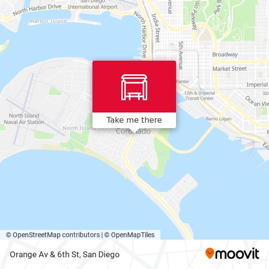 Mapa de Orange Av & 6th St