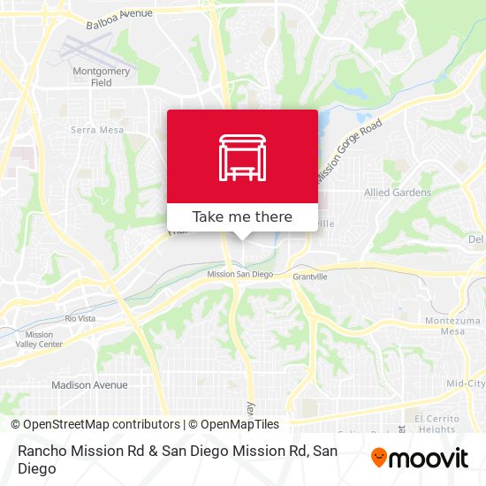 Mapa de Rancho Mission Rd & San Diego Mission Rd