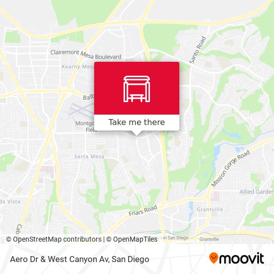 Mapa de Aero Dr & West Canyon Av