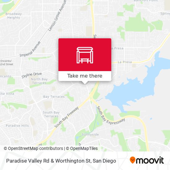 Mapa de Paradise Valley Rd & Worthington St