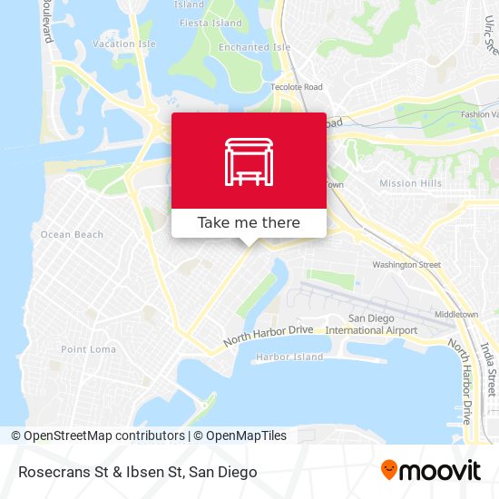 Rosecrans St & Ibsen St map