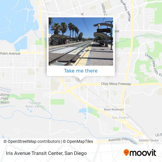 Iris Avenue Transit Center map