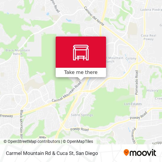 Carmel Mountain Rd & Cuca St map