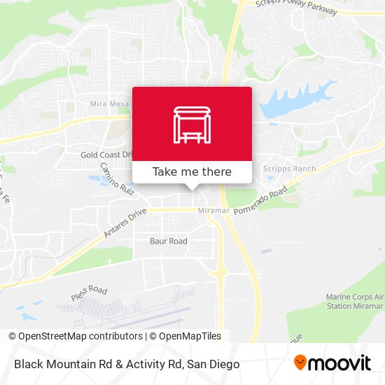 Mapa de Black Mountain Rd & Activity Rd