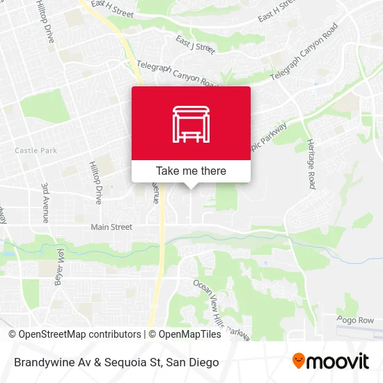 Brandywine Av & Sequoia St map