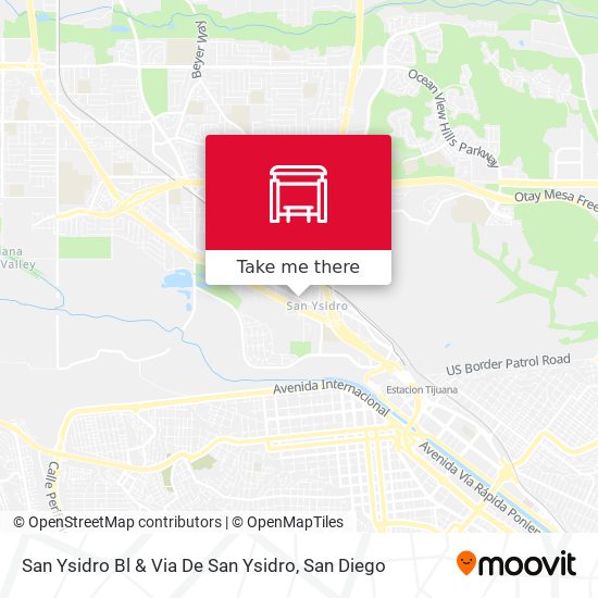 San Ysidro Bl & Via De San Ysidro map