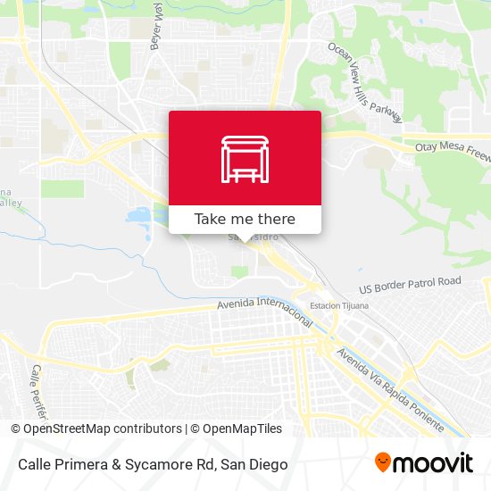 Mapa de Calle Primera & Sycamore Rd