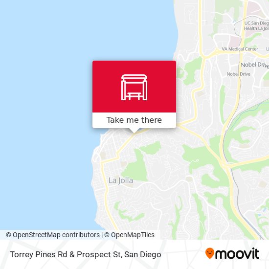 Torrey Pines Rd & Prospect St map