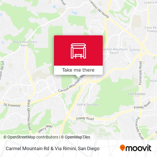 Carmel Mountain Rd & Via Rimini map