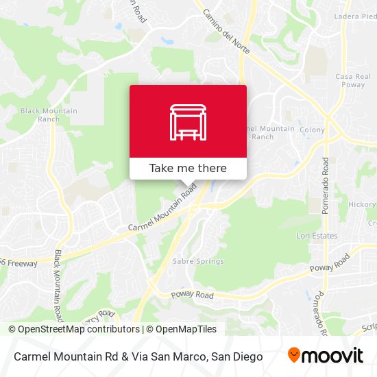 Carmel Mountain Rd & Via San Marco map