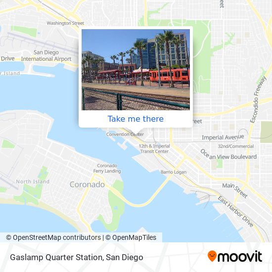 Mapa de Gaslamp Quarter Station