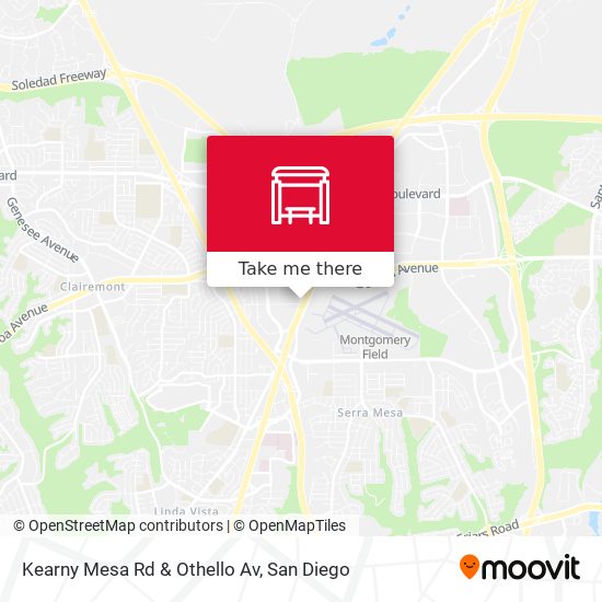 Mapa de Kearny Mesa Rd & Othello Av