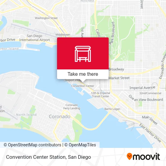 Convention Center Station map
