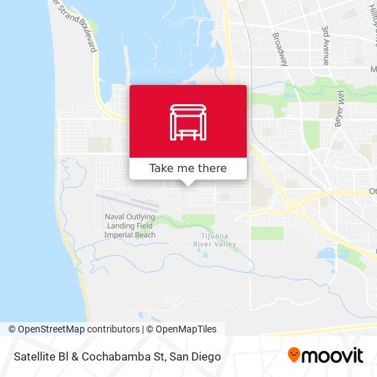 Satellite Bl & Cochabamba St map