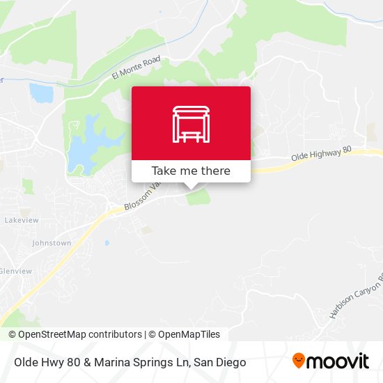 Olde Hwy 80 & Marina Springs Ln map