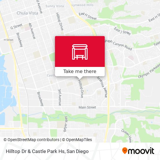 Hilltop Dr & Castle Park Hs map