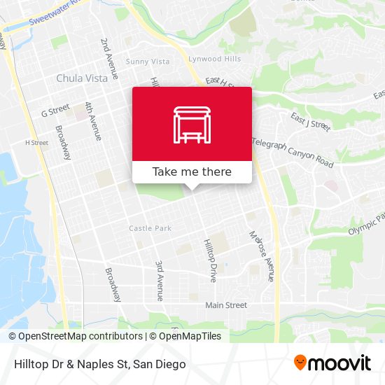 Hilltop Dr & Naples St map